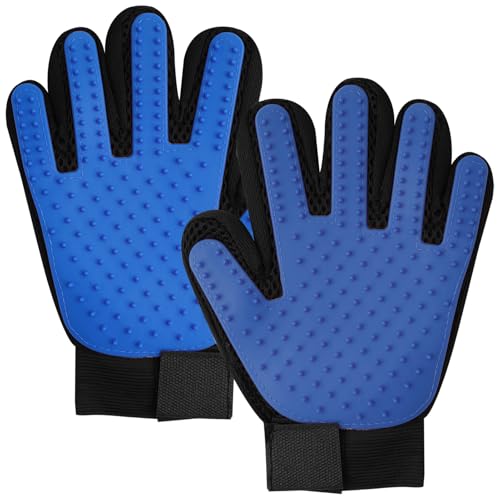 1 Paar Haustierpflege Handschuhe, Blau, Katzenbürsten für sanftes Haaren Effiziente HaarentfernungshandschuheEffiziente Haarentfernung mit 255 Silikon-Pflegespitzen, Sanfte Massage & Reinigung, Waschh 1 Paar Haustierpflege Handschuhe, Blau, Katzenbürsten für sanftes Haaren Effiziente HaarentfernungshandschuheEffiziente Haarentfernung mit 255 Silikon-Pflegespitzen, Sanfte Massage & Reinigung, Waschh von Vidsmow