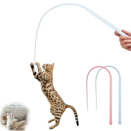Viechoes katzenangel lang 2 pcs,80cm Katzen Spielzeug,Silikon Maus Schwanz Katze Spielzeug,Katzenspielzeug zum Stressabbau,Katzenspielzeug für Interaktives Viechoes katzenangel lang 2 pcs,80cm Katzen Spielzeug,Silikon Maus Schwanz Katze Spielzeug,Katzenspielzeug zum Stressabbau,Katzenspielzeug für Interaktives von Viechoes