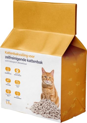 Viervoeter™ - Katzenstreu – 9L – Für automatische Katzentoiletten – Klumpend – 100 % natürlich von Viervoeter