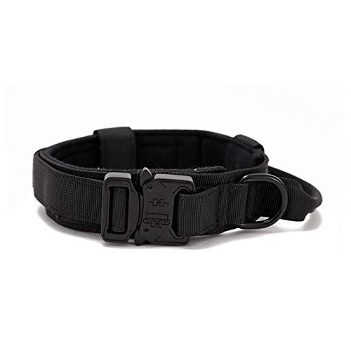 Hundehalsband mit Griff, verstellbares Hundehalsband mit Gürtel aus Metall – Schnalle aus robustem Metall, verstellbar, mit Griff für Hundetraining Hundehalsband mit Griff, verstellbares Hundehalsband mit Gürtel aus Metall – Schnalle aus robustem Metall, verstellbar, mit Griff für Hundetraining von Vigcebit