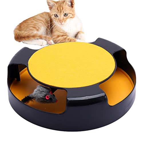 Vigcebit Interaktives Katzenspielzeug - Lustiges Katzenspielzeug Mausefalle Indoor Katzenspielzeug,Attraktives interaktives Katzenspielzeug Heimtierbedarf für Hauskatzen und Kätzchen von Vigcebit