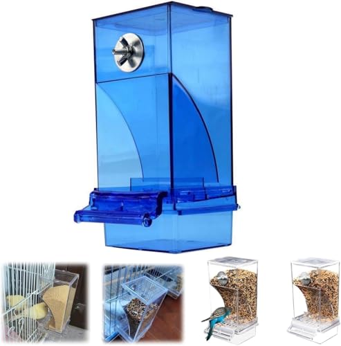 Automatischer Futterspender für Vögel, kein Verschütten, transparentes Acryl, automatischer Vogelfutterspender für Papageien, kein Durcheinander, automatischer Vogelfutterspender für Käfig (Blau, 1 Automatischer Futterspender für Vögel, kein Verschütten, transparentes Acryl, automatischer Vogelfutterspender für Papageien, kein Durcheinander, automatischer Vogelfutterspender für Käfig (Blau, 1 von Vimlo