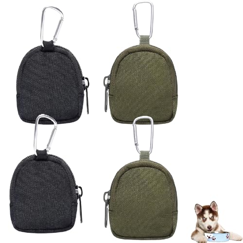 4 Stück Leckerlitasche Für Hunde, Leckerlibeutel Für Hunde, Futterbeutel Hundetraining mit Reißverschluss Hundetraining Freihändige Hundeleckerli Beutel Tragbare Mini Tasche für Reisen Spaziergänge mi 4 Stück Leckerlitasche Für Hunde, Leckerlibeutel Für Hunde, Futterbeutel Hundetraining mit Reißverschluss Hundetraining Freihändige Hundeleckerli Beutel Tragbare Mini Tasche für Reisen Spaziergänge mi von Vimmvid