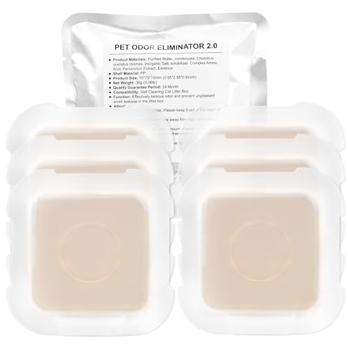6 Stück Geruchsentferner für Pura Max/Pura Max 2 Selbstreinigende Katzentoilette, N50 Geruchsvernichter, Katzen Urin Geruch Entferner autopulente, Geruchskontrolle von VinDox