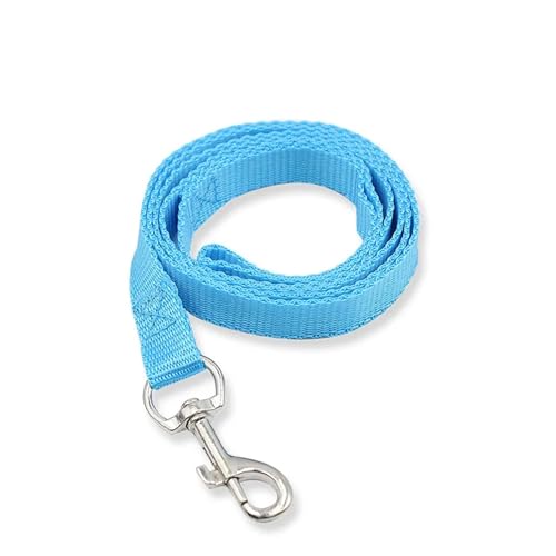 120 x 1,5 cm Nylon-Hundeleine für kleine, mittelgroße und große Hunde, Outdoor, Laufen, Spazierengehen, Training, sicheres Haustierband, Halsband, Geschirr (Farbe: Blau) von VinerY