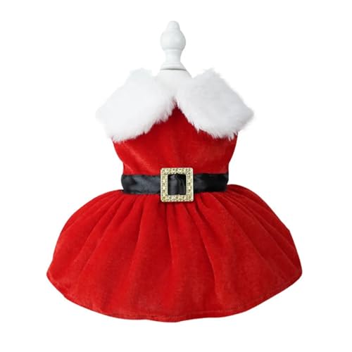 Hunde-Weihnachtskleidung für den Winter, warme Haustierkleidung für kleine, mittelgroße Hunde, Elch, Weihnachtsmann, Hund, Katzen, Mantel, Kapuzenpullover, Weihnachtskostüm (Farbe: Stil 5-Red1, Größe: von VinerY