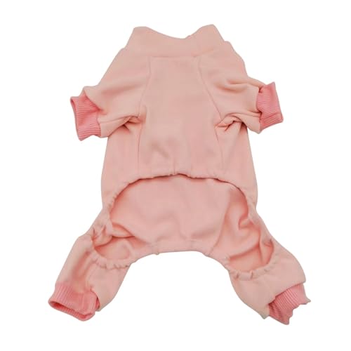 Hundekleidung, weicher, warmer Hunde-Pyjama, lange Ärmel, Ganzkörper-bedeckt, Haustier-Pyjama für kleine, mittelgroße und große Hunde, Kleidung, Haustier-Jumpsuits, Hunde-Einteiler (Farbe: QP, Größe: von VinerY