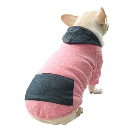 Hundekleidung Herbst Winter Pullover Cowboy Tasche Zweibeinige Kleidung Sportstil Haustierkleidung Hund Katze Kleidung Haustierprodukte (Farbe: Einfarbig, Größe: Haustiergewicht 2–3 kg) von VinerY