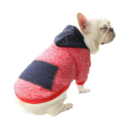 Hundekleidung Herbst Winter Pullover Cowboy Tasche Zweibeinige Kleidung Sportstil Haustierkleidung Hund Katze Kleidung Haustierprodukte (Farbe: Gelb, Größe: Haustiergewicht 2–3 kg) von VinerY