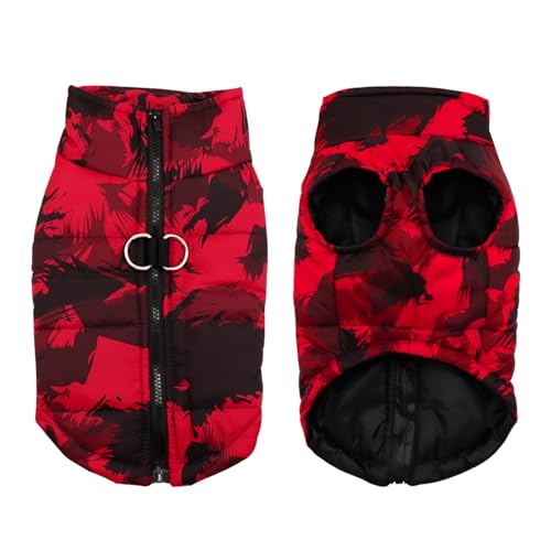 Hundekleidung Winter Haustier Hundekleidung Französische Bulldogge Haustier Warme Jacke Mantel Wasserdichte Hundebekleidung Outfit Weste für kleine, mittelgroße und große Hunde (Farbe: Rot, Größe: XL) Hundekleidung Winter Haustier Hundekleidung Französische Bulldogge Haustier Warme Jacke Mantel Wasserdichte Hundebekleidung Outfit Weste für kleine, mittelgroße und große Hunde (Farbe: Rot, Größe: XL) von VinerY