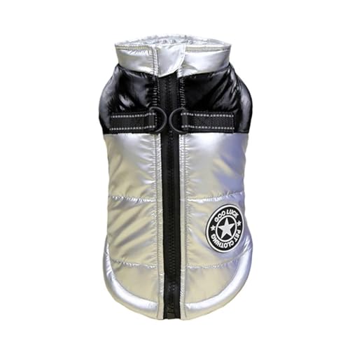 S-9XL Hundejacke für große Hunde, wasserdichte Hundekleidung für kleine, mittelgroße und große Hunde, warmer Wintermantel, Französische Bulldogge, Kostüm, Labrador, Mops (Farbe: Silber, Größe: 6XL) S-9XL Hundejacke für große Hunde, wasserdichte Hundekleidung für kleine, mittelgroße und große Hunde, warmer Wintermantel, Französische Bulldogge, Kostüm, Labrador, Mops (Farbe: Silber, Größe: 6XL) von VinerY