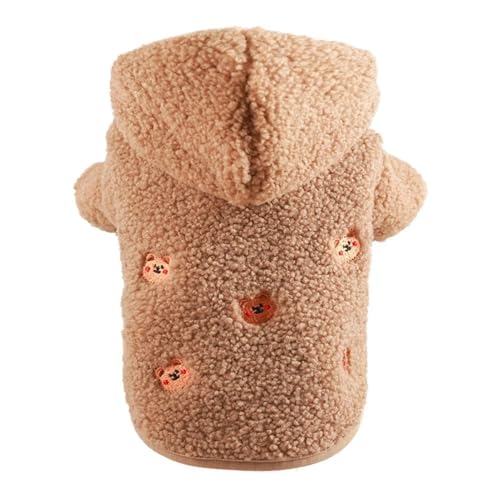 Wintermantel für Hunde und Katzen, Winter-Fleece, Haustierkleidung, Kapuzenmantel, Daunenjacke, Welpen, Haustierkleidung für Hunde, Chihuahua, Yorkie, Mops, Outfits (Farbe: Braun, Größe: XS 1–1,5 kg) Wintermantel für Hunde und Katzen, Winter-Fleece, Haustierkleidung, Kapuzenmantel, Daunenjacke, Welpen, Haustierkleidung für Hunde, Chihuahua, Yorkie, Mops, Outfits (Farbe: Braun, Größe: XS 1–1,5 kg) von VinerY
