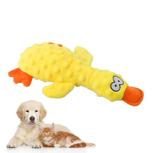 Beruhigende Ente für Hunde, langlebig, beruhigendes Entenspielzeug für Hunde, Quack-Quack-Kauspielzeug, gelbe gefüllte Enten, emotionale Unterstützung, Plüsch für Hunde Beruhigende Ente für Hunde, langlebig, beruhigendes Entenspielzeug für Hunde, Quack-Quack-Kauspielzeug, gelbe gefüllte Enten, emotionale Unterstützung, Plüsch für Hunde von Vingtank
