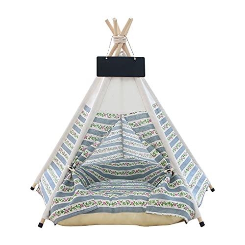 Vinnykud Tipi Zelt für Haustiere Hundezelt aus Baumwollleinen Hundezelt Abnehmbar und Waschbar Haustier Zelte Häuser mit Kissen Katzenzelt Wegklappen Möbel Hundebett Katzenbett 40x40x50cm Vinnykud Tipi Zelt für Haustiere Hundezelt aus Baumwollleinen Hundezelt Abnehmbar und Waschbar Haustier Zelte Häuser mit Kissen Katzenzelt Wegklappen Möbel Hundebett Katzenbett 40x40x50cm von Vinnykud