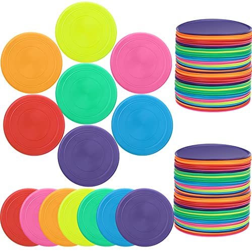 Vinsot 42 Stück Fliegenscheiben für Kinder, weiches Gummi, für Kinder, Erwachsene, Sport, Party, Geschenke, 7 Farben Vinsot 42 Stück Fliegenscheiben für Kinder, weiches Gummi, für Kinder, Erwachsene, Sport, Party, Geschenke, 7 Farben von Vinsot