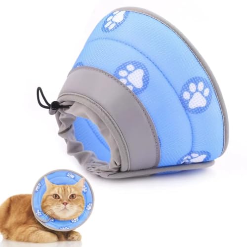 Halskrause Katze, Halsband Katze,Zusammenklappbares Weiches Schutzhalsband Katzenhalsband, Katzenhalsband für Operationen und Nach Verletzungen, Katzenhalsband zur Verhinderung von Wundleckagen Halskrause Katze, Halsband Katze,Zusammenklappbares Weiches Schutzhalsband Katzenhalsband, Katzenhalsband für Operationen und Nach Verletzungen, Katzenhalsband zur Verhinderung von Wundleckagen von Viojrlly