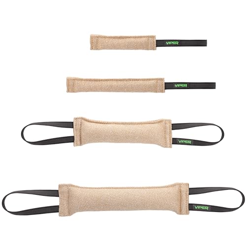Viper Jute K9 Tug Spielzeug Belohnung mit EIN oder Zwei Griffe für Erwachsene Hunde und Welpen (2 Griffe, 30,5 x 5,1 cm Viper Jute K9 Tug Spielzeug Belohnung mit EIN oder Zwei Griffe für Erwachsene Hunde und Welpen (2 Griffe, 30,5 x 5,1 cm von Viper