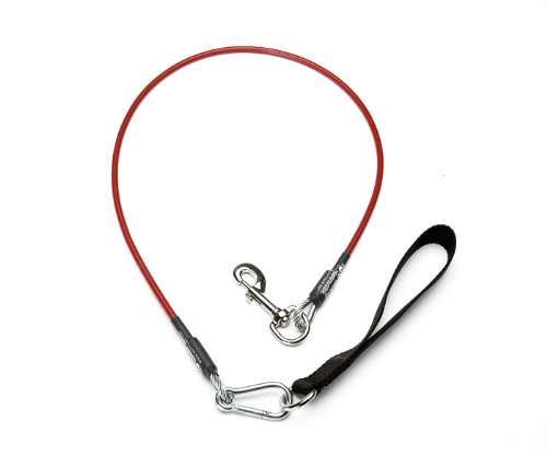 VirChewLy Indestructible Leash for Dogs, 4', Large, Red von VirChewLy Indestructible