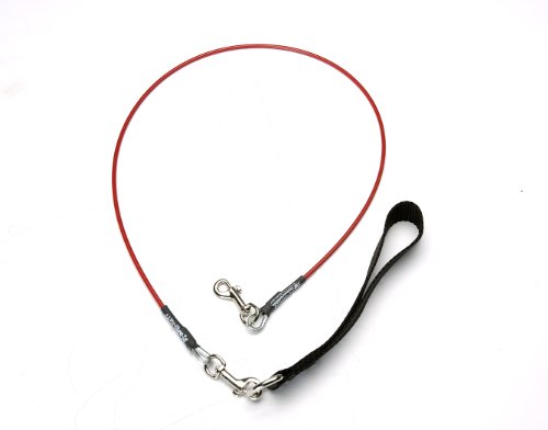 VirChewLy Indestructible Leash for Dogs, 5.6', Extra Small, Red von VirChewLy Indestructible