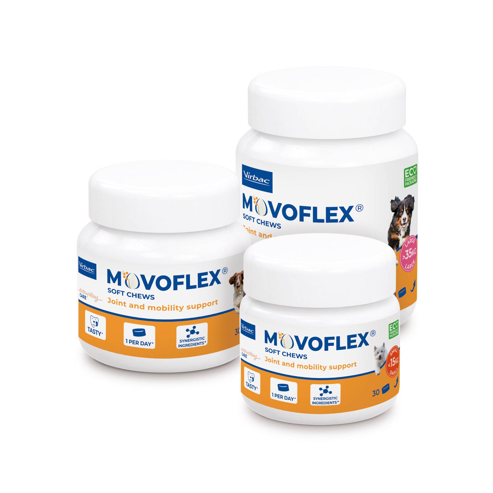 Movoflex Soft Chews M - 15-35 kg - 30 Stück von Virbac