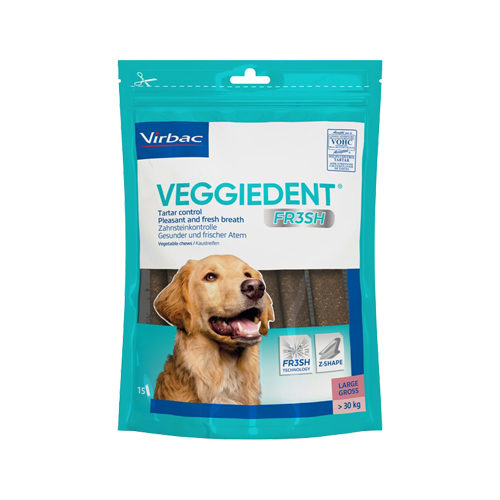 VeggieDent FR3SH - für Hunde mehr als 30 kg - 15 Streifen von Virbac