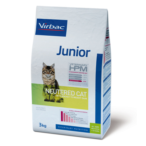 Veterinary HPM Junior Neutered Katzenfutter - 1,5 kg von Virbac