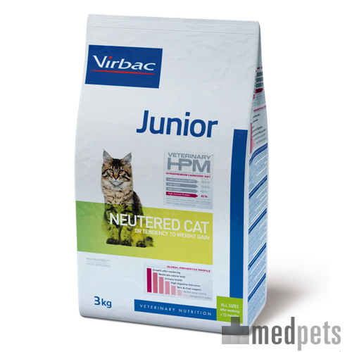 Veterinary HPM Junior Neutered Katzenfutter - 1,5 kg von Virbac