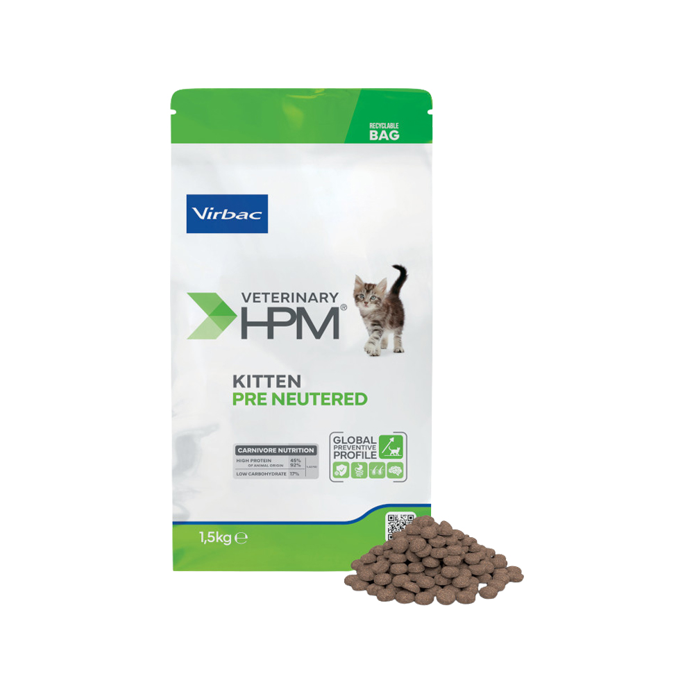 Veterinary HPM - Kitten Pre Neutered Katzenfutter - 1,5 kg von Virbac