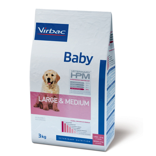 Veterinary HPM Large & Medium Baby Hundefutter - 12 kg von Virbac