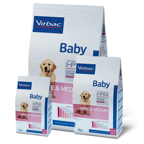 Veterinary HPM Large & Medium Baby Hundefutter - 3 kg von Virbac