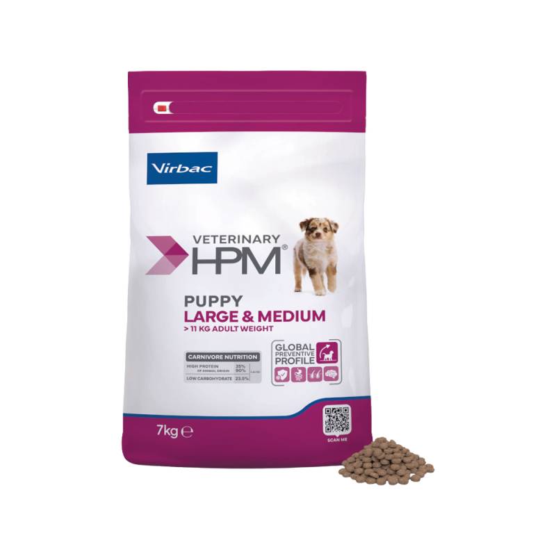 Veterinary HPM - Puppy - Large & Medium Hundefutter - 7 kg von Virbac