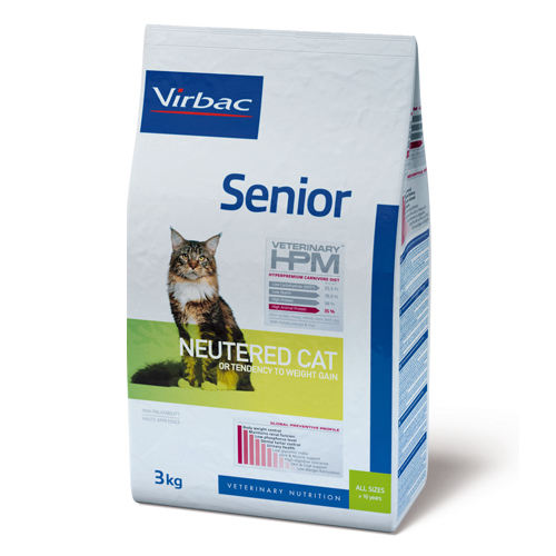 Veterinary HPM Senior Neutered Cat Katzenfutter - 1,5 kg von Virbac