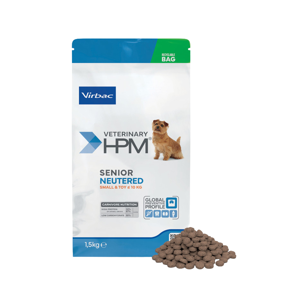 Veterinary HPM - Senior Neutered Dog - Small & Toy Hundefutter - 7 kg von Virbac