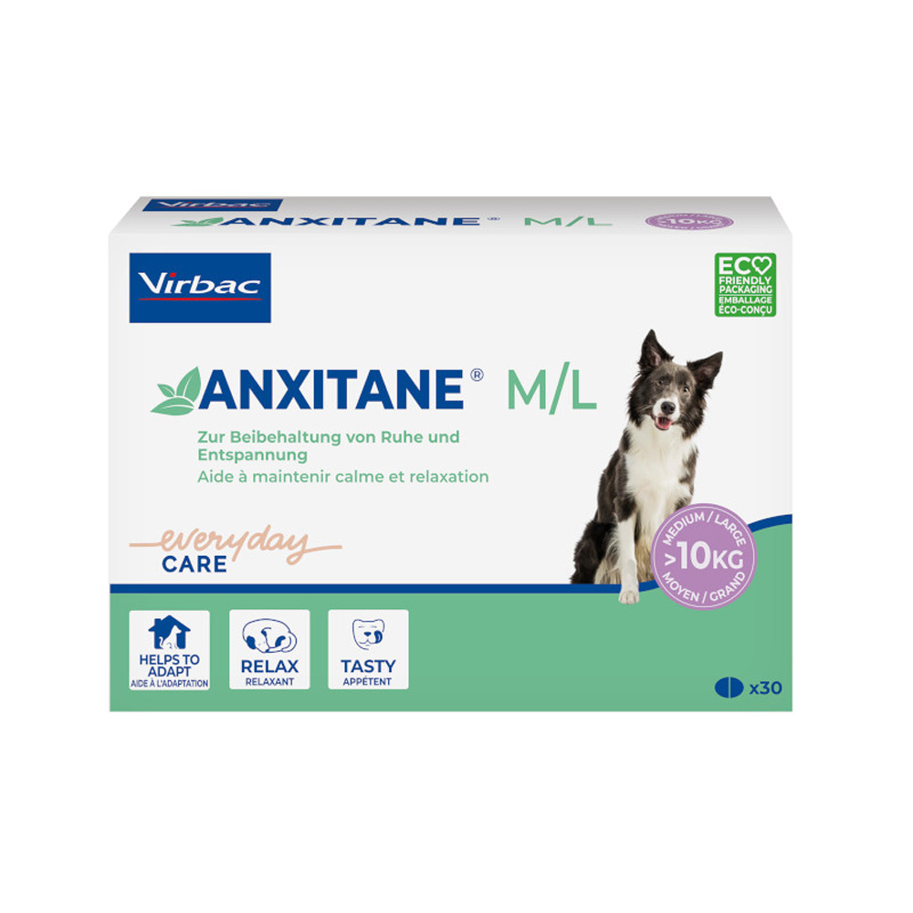 Virbac ANXITANE -  Sparpaket: 2 x M/L: 30 Tabletten von Virbac