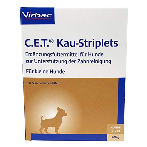 Virbac C.E.T. Kau-Striplets für Hunde bis 10 kg KGW - Doppelpack - 2 x 200g von Virbac