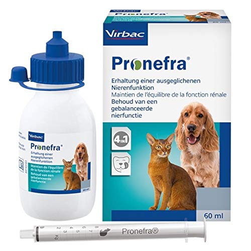 Virbac Pronefra Diät-Ergänzungsfuttermittel für Kleintiere, 1er Pack (1 x 60 ml) von Virbac