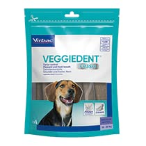 Virbac VeggieDent M Kaustreifen für mittelgroße Hunde (10 bis 30 kg) - Doppelpack - 2 x 15 Streifen von Virbac
