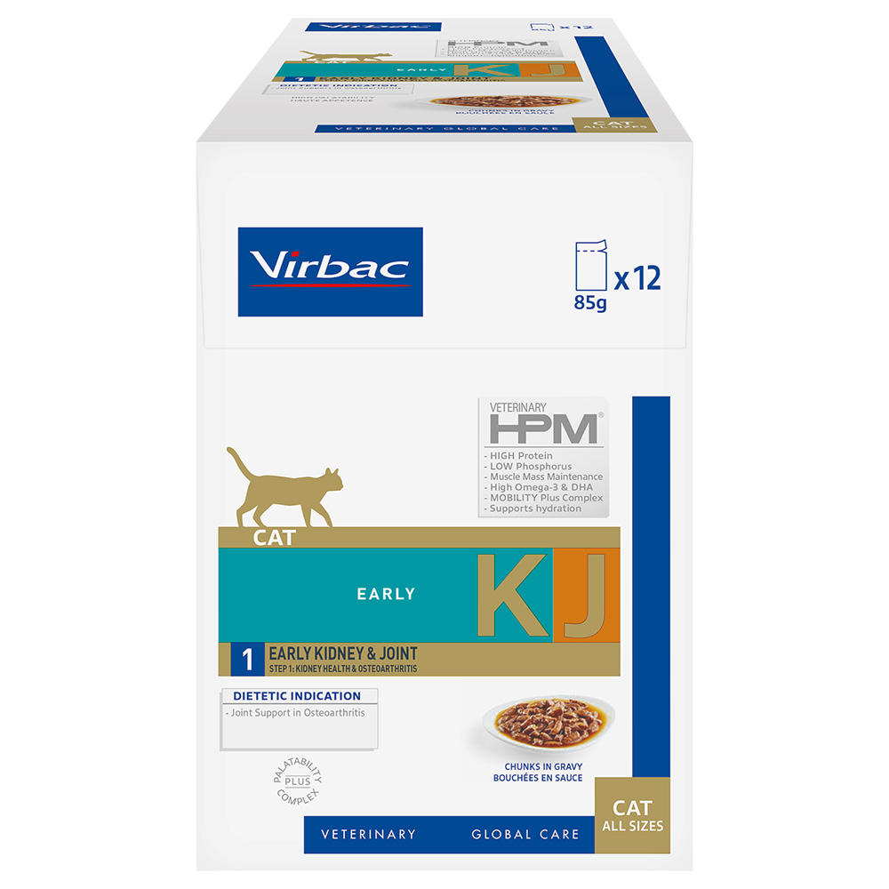Virbac Veterinary Cat Early Kidney & Joint KJ1 - 12 x 85 g von Virbac
