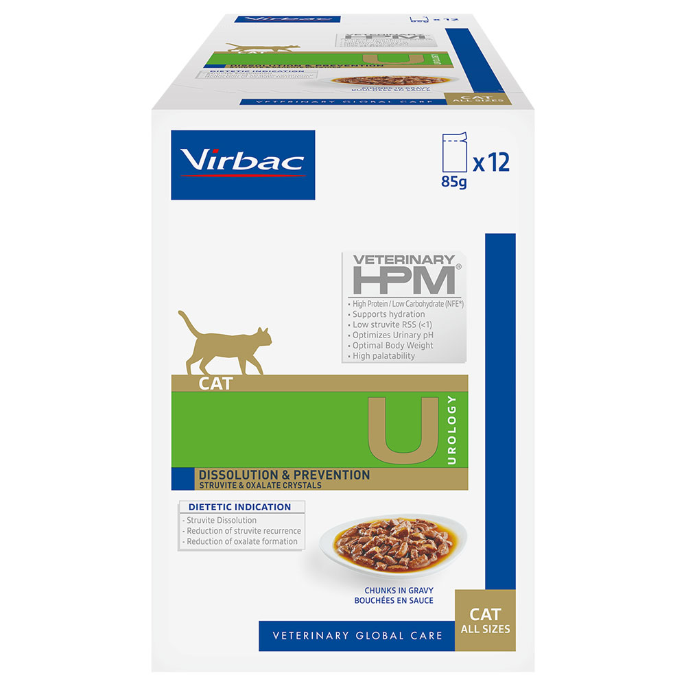 Virbac Veterinary Cat Urology Dissolution & Prevention - 12 x 85 g von Virbac