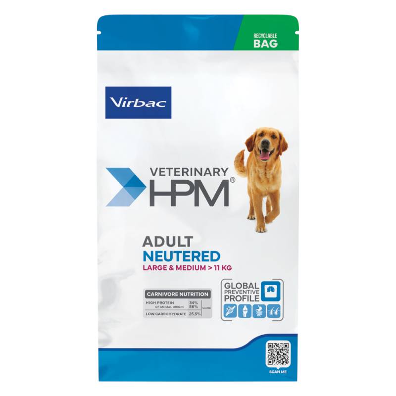 Virbac Veterinary HPM Adult Dog Neutered Large & Medium - 12 kg von Virbac