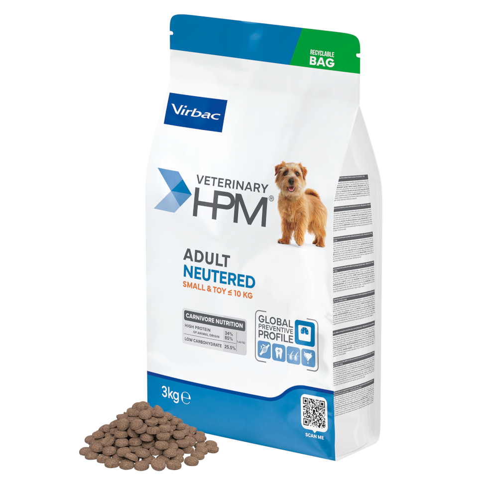 Virbac Veterinary HPM Adult Dog Neutered Small & Toy - 3 kg von Virbac