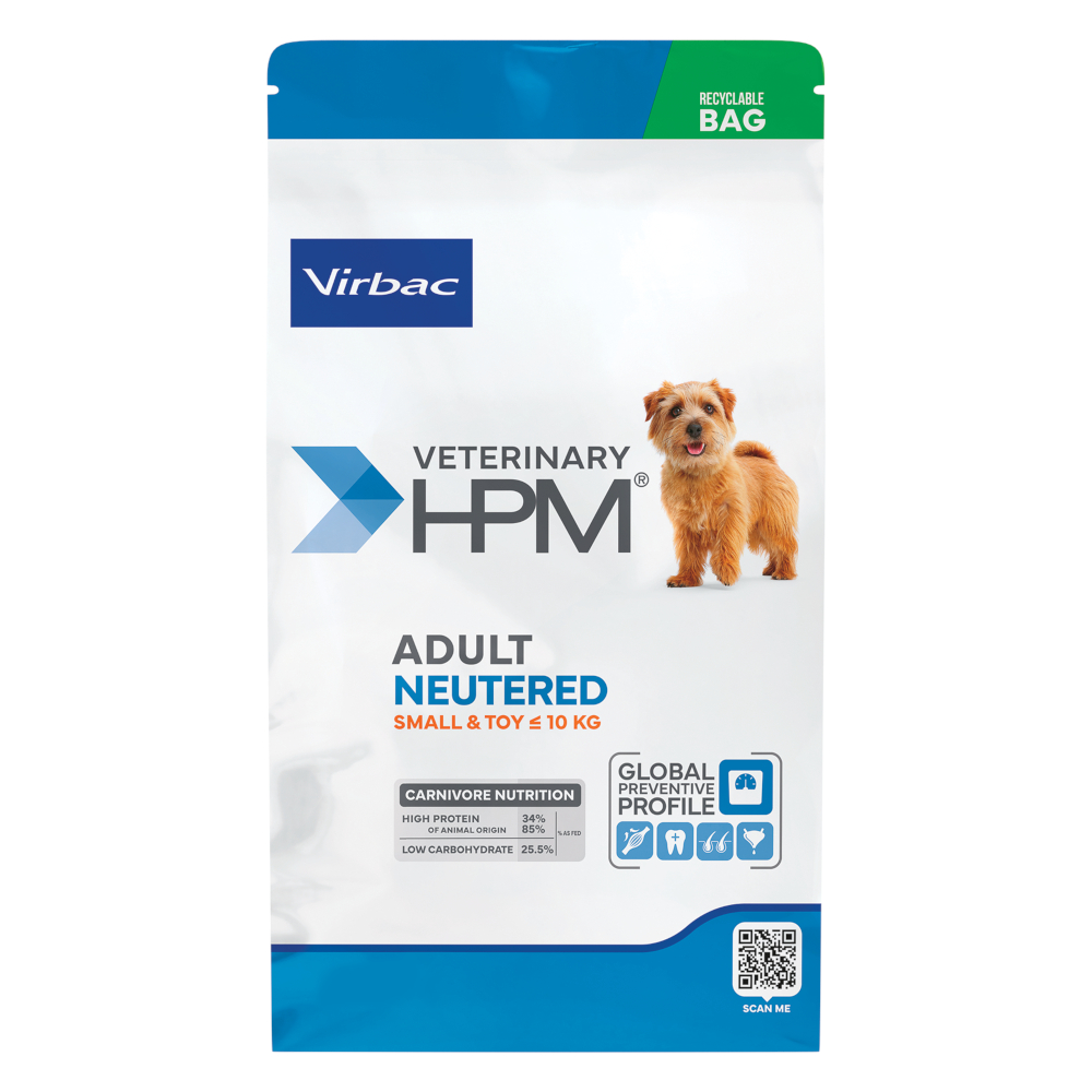 Virbac Veterinary HPM Adult Dog Neutered Small & Toy - 3 kg von Virbac
