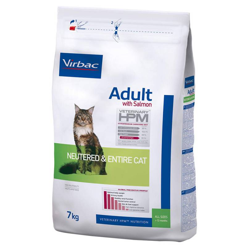 Virbac Veterinary HPM Adult Lachs Neutered & Entire Cat - 7 kg von Virbac