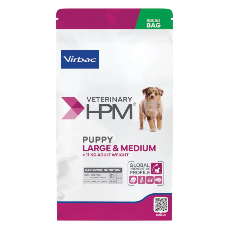 Virbac Veterinary HPM Baby Dog Large & Medium - Sparpaket: 2 x 12 kg von Virbac