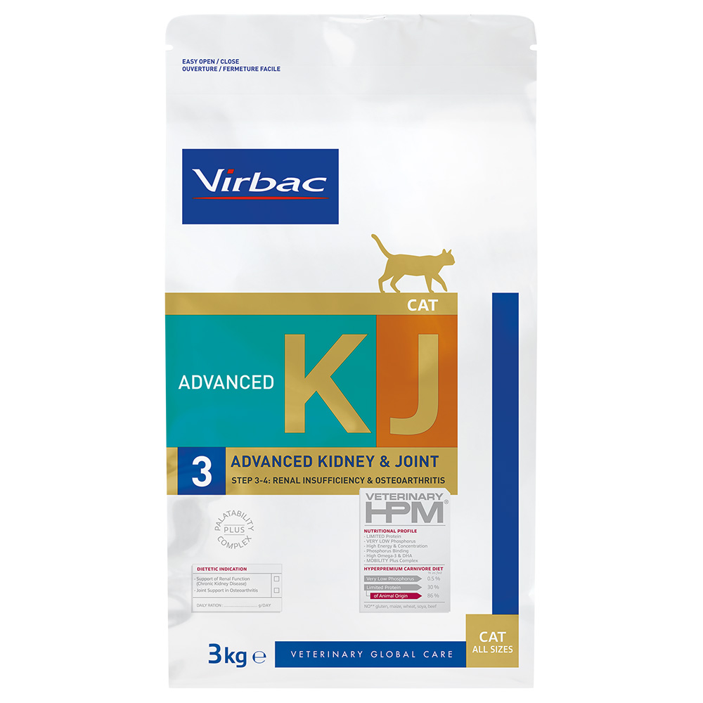 Virbac Veterinary HPM Cat Advanced Kidney & Joint Support KJ3 - 3 kg von Virbac