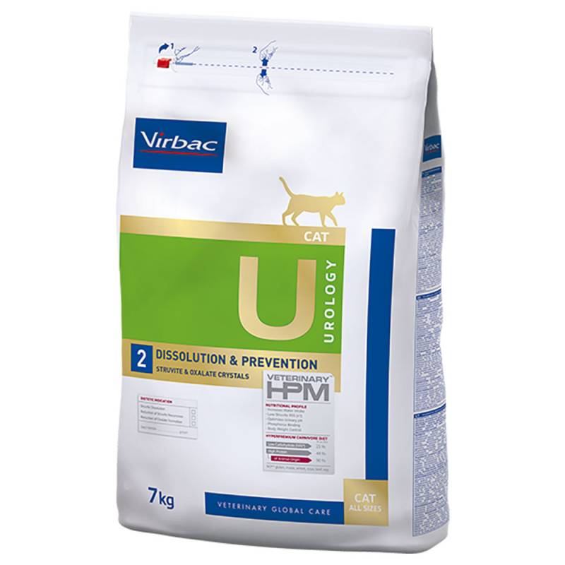 Virbac Veterinary HPM Cat Urology Dissolution & Prevention U2 - Sparpaket: 2 x 7 kg von Virbac
