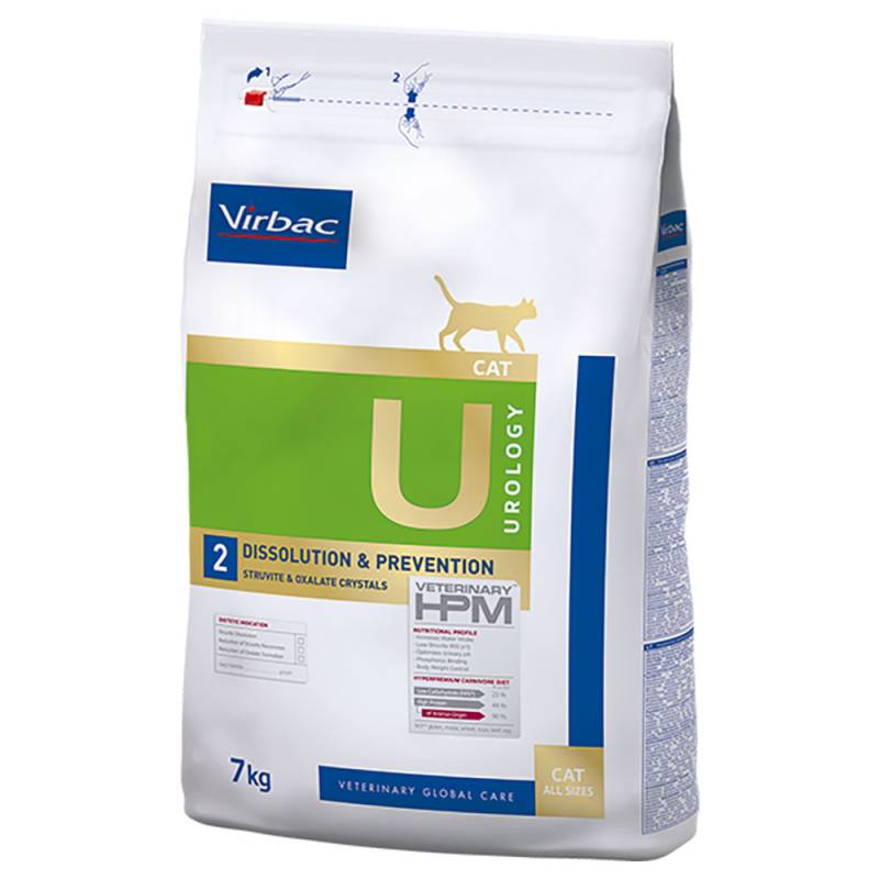 Virbac Veterinary HPM Cat Urology Dissolution & Prevention U2 - Sparpaket: 2 x 7 kg von Virbac