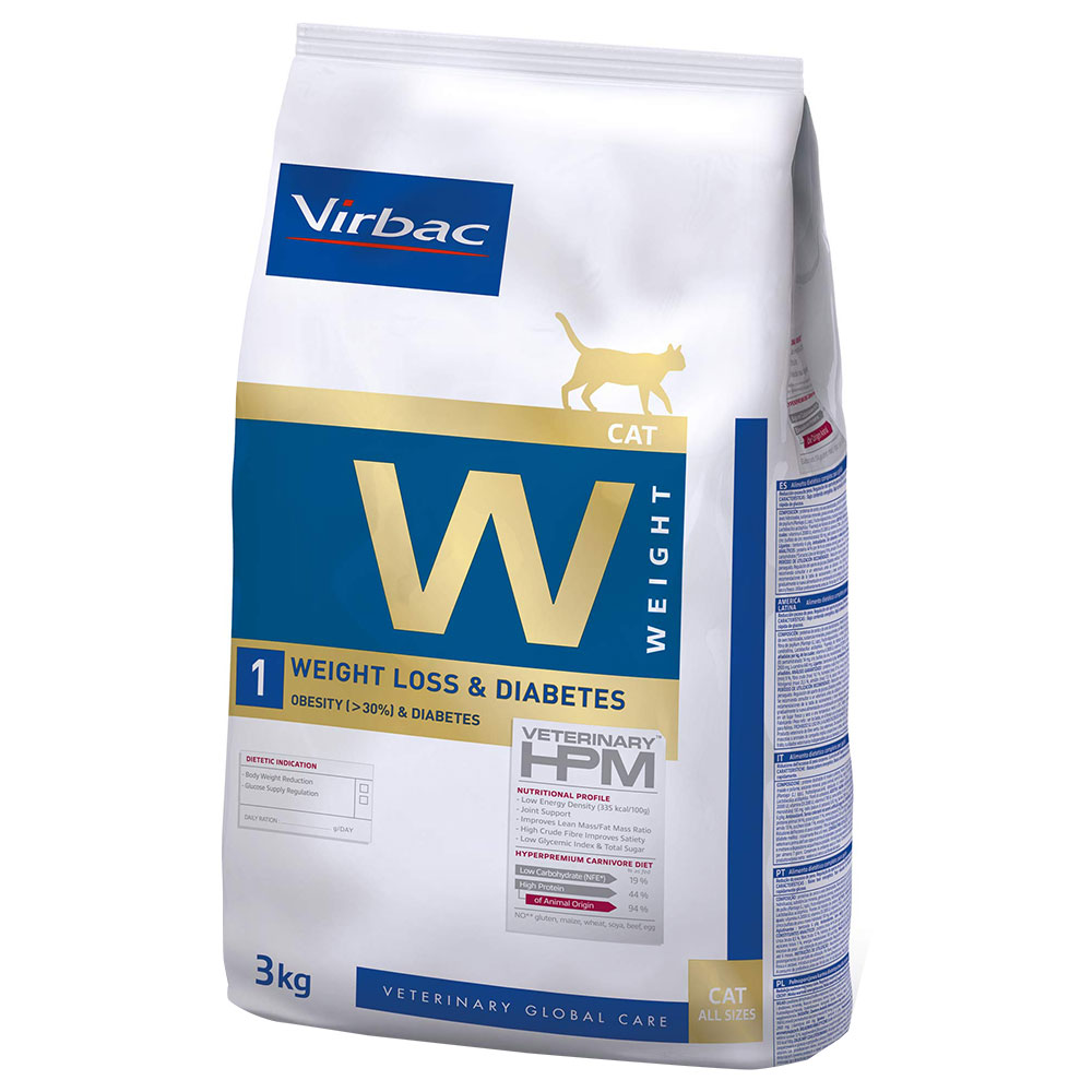Virbac Veterinary HPM Cat Weight Loss & Diabetes W1 - 3 kg von Virbac
