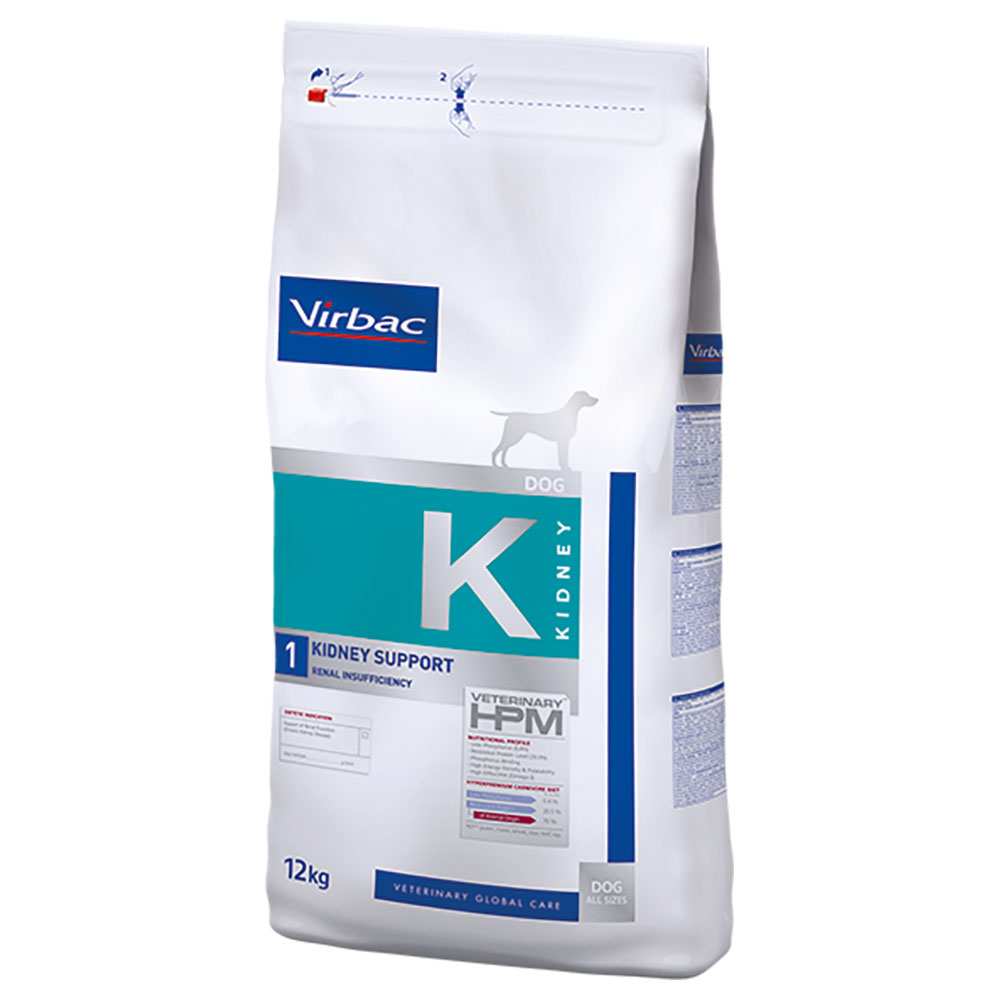 Virbac Veterinary HPM Dog Kidney Support K1 - Sparpaket: 2 x 12 kg von Virbac