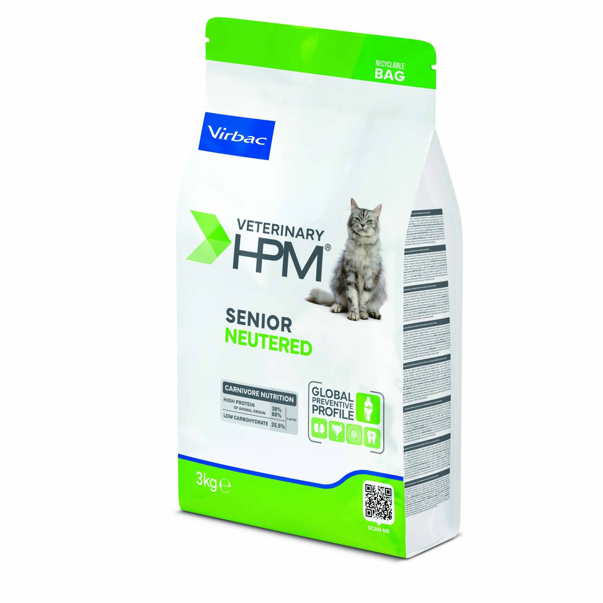 Virbac Veterinary HPM Senior Neutered Cat - 3 kg von Virbac